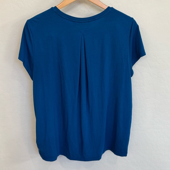 Athleta Short Sleeve Crewneck Top - Teal Blue, Size Small. Like New! - Picture 3 of 3